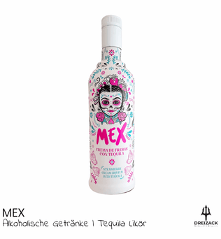 MEX Strawberry - Erdbeercreme mit Tequila Alkoholische Getränke Dreizack oesterreich handgemachte geschenke in wien