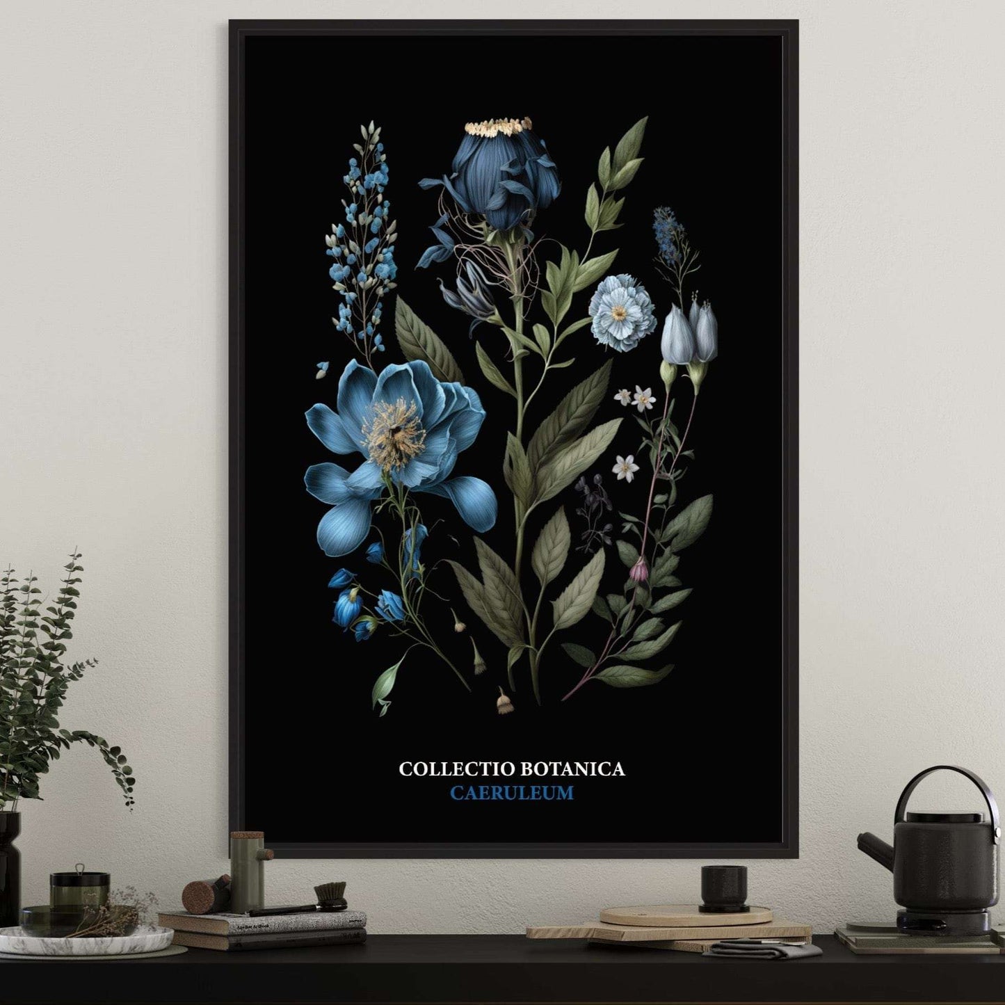 "Collectio Botanica" – Elegante Botanische Kunstprints Caeruleum | Blau / A4 - 21 x 29.7cm Prints & Art Dreizack oesterreich handgemachte geschenke in wien