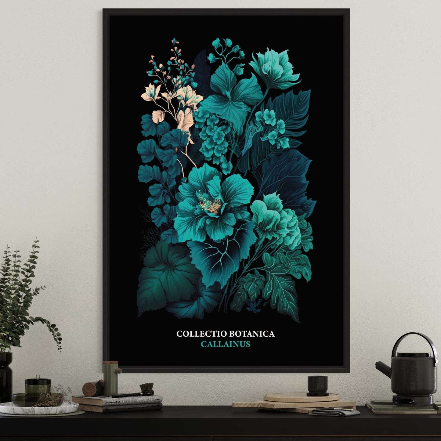 "Collectio Botanica" – Kollektion eleganter botanischer Kunstprints Callainus | Türkis / A4 - 21 x 29.7cm Prints & Art Dreizack oesterreich handgemachte geschenke in wien