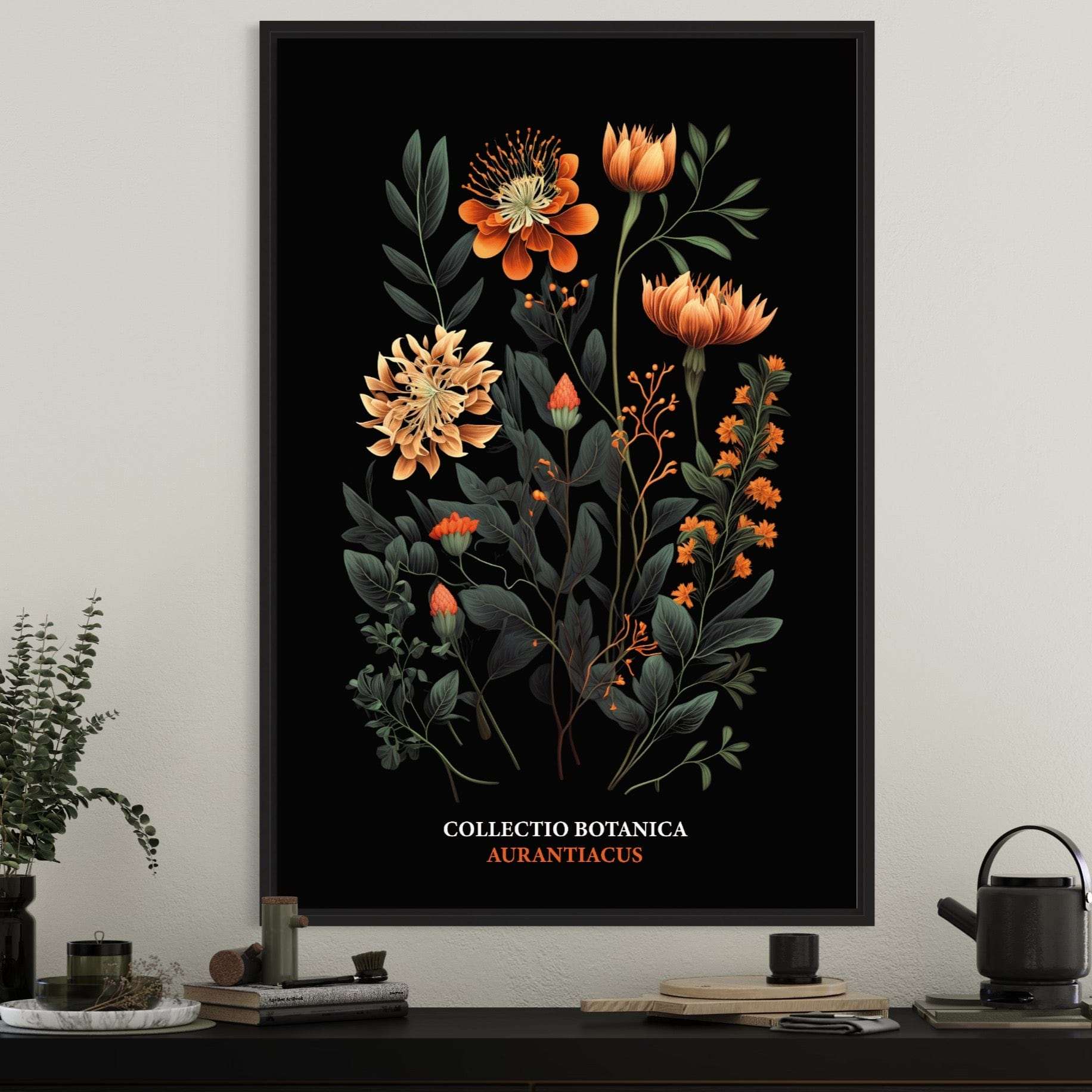 "Collectio Botanica" – Kollektion eleganter botanischer Kunstprints Aurantiacus | Orange / A4 - 21 x 29.7cm Prints & Art Dreizack oesterreich handgemachte geschenke in wien