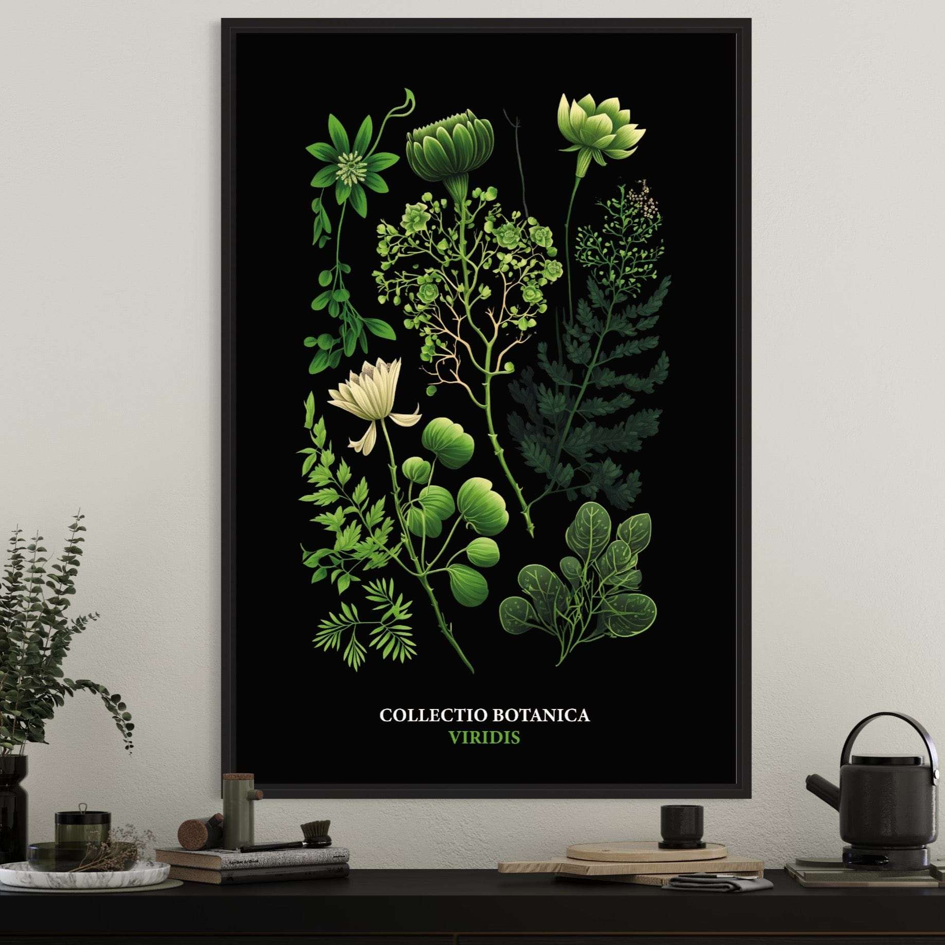 "Collectio Botanica" – Kollektion eleganter botanischer Kunstprints Viridis | Grün / A4 - 21 x 29.7cm Prints & Art Dreizack oesterreich handgemachte geschenke in wien