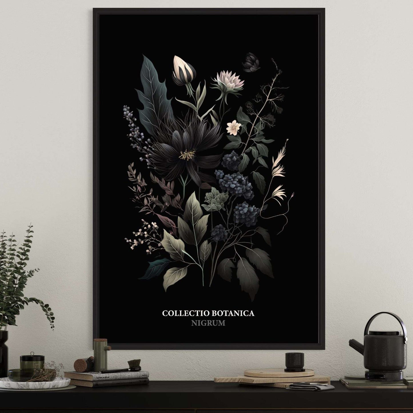"Collectio Botanica" – Kollektion eleganter botanischer Kunstprints Nigrum | Schwarz / A4 - 21 x 29.7cm Prints & Art Dreizack oesterreich handgemachte geschenke in wien
