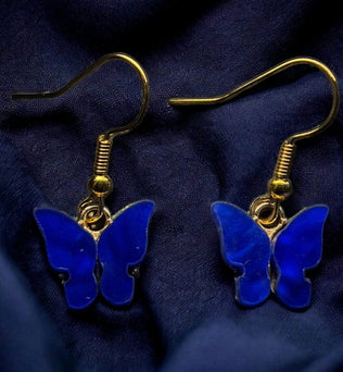 Schmetterlings-Ohrringe aus Kunstharz, Hypoallergen, verschiedene Farben Blau Schmuck Dreizack oesterreich handgemachte geschenke in wien