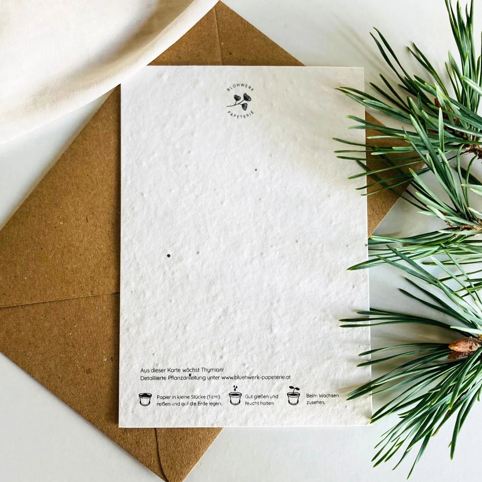 "Frohe Weihnachten" Saatpapier Weihnachtskarte | Schenken, einpflanzen, beim wachsen zusehen