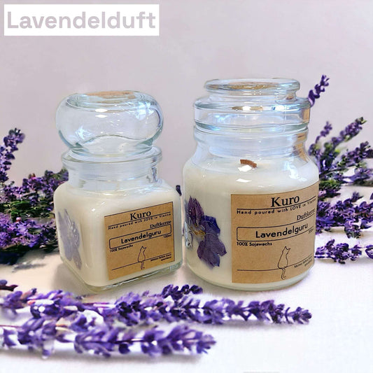 Lavendelguru | Duftkerzen aus 100% Sojawachs Kerzen Kuro oesterreich handgemachte geschenke in wien