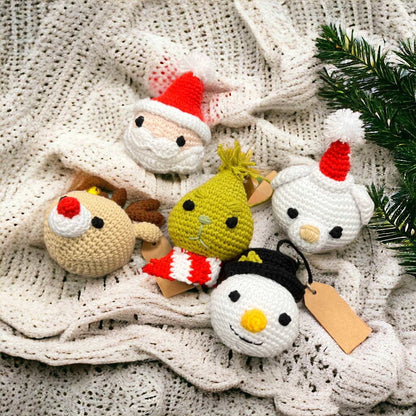 Amigurumi Weihnachtsanhänger in verschiedenen Designs Weihnachtsset Home Decor LändleHäkel oesterreich handgemachte geschenke in wien