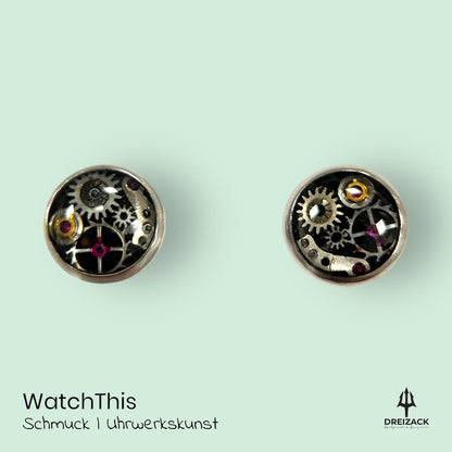 Ohrstecker von WatchThis - Zeitlose Eleganz aus Uhrwerken 6mm | Apollo Schmuck WatchThis oesterreich handgemachte geschenke in wien