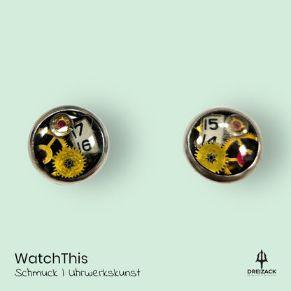 Ohrstecker von WatchThis - Zeitlose Eleganz aus Uhrwerken 6mm | Orion Schmuck WatchThis oesterreich handgemachte geschenke in wien
