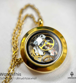Medaillons von WatchThis - Zeitlose Eleganz aus Uhrwerken Gold | Tesoro Schmuck WatchThis oesterreich handgemachte geschenke in wien