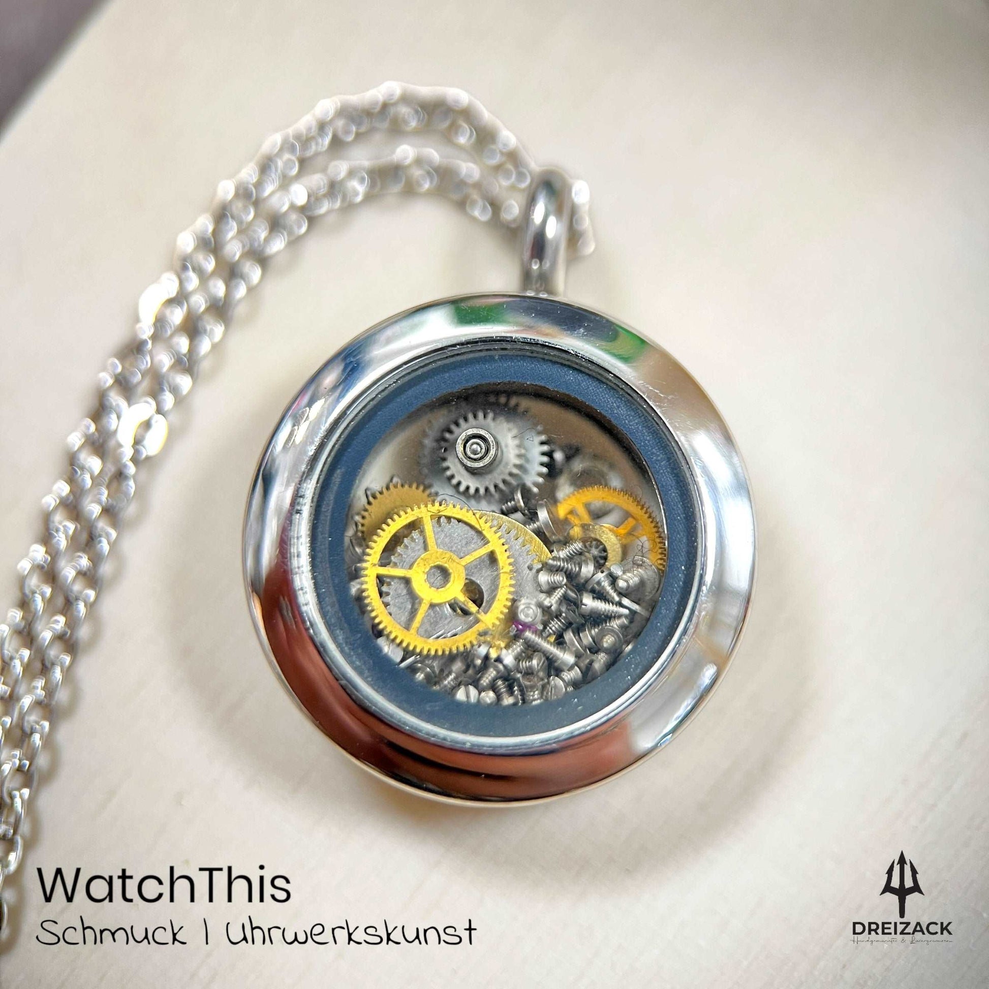 Medaillons von WatchThis - Zeitlose Eleganz aus Uhrwerken Silber | Rasmus Schmuck WatchThis oesterreich handgemachte geschenke in wien