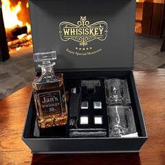 Personalisiertes Whiskey-Set mit Gravur | Edles Geschenk für Genießer